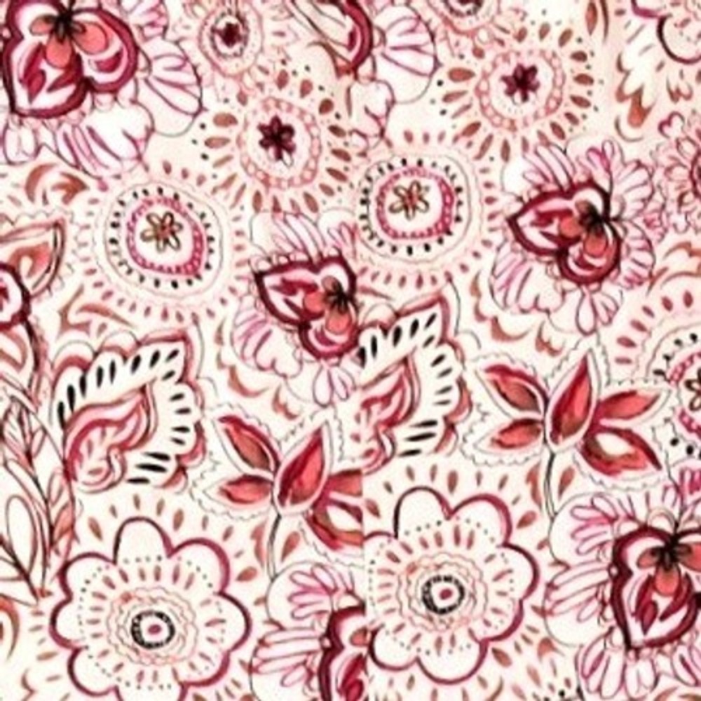 Christopher & Banks Y2K Pink Floral Linen Blend A-Line Midi Skirt‎ Size 10 - Picture 2 of 8